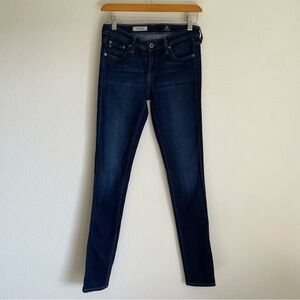 AG Adriano Goldschmied Jeans The Legging Ankle Super Skinny Blue 26R Dark Wash